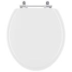 Assento Sanitario Convencional Oval Branco Laqueado para todas as louças