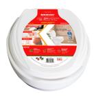 Assento Sanitário Oval Almofadado Elevado 13,5cm Prima Para Vaso Lorenzetti 1.6gpf 6.0lpf - Mebuki