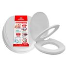 Assento Sanitário Oval Elevado 7,5cm Almofadado Mebuki