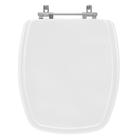 Assento Sanitário Poliéster Laguna Branco para vaso Hervy