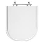 Assento Sanitário Poliester Square Branco para vaso Sanitex - Pontto Lavabo