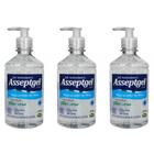 Asseptgel Álcool 70% Etílico Gel 420g (kit C/03)