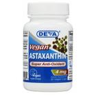 Astaxantina Vegana Super Antioxidante 30 cápsulas veganas da Deva Vegan Vitamins (pacote com 4)