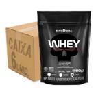 Atacado 6x whey protein 900g (5.4kg total) - black skull (chocolate)