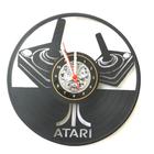 Atari, Videogame, Vintage, Retro, Jogo, Gamer, Decoração, Relógio Disco de vinil