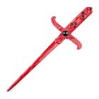 Athame Metal Vermelho 19 cm Pedras Preta