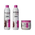 Ativador de cachos Detox Power profissional kit 3 itens Ativador Shampoo e máscara 500 g