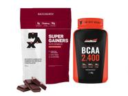 Aumento de peso Engordar Massa Gainer com Creatina + BCAA 120 Capsulas