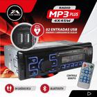 Auto rádio mpe plus bluetooth com controle remoto saida forte - TAY TECH - E-tech