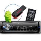 Auto Radio Pioneer Mvh-x7000br Bluetooth Mixtrax Karaoke Mp3 Player + Pendrive