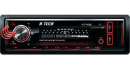 Auto Radio Som Automotivo Mp3 1 Din - Bluetooth FM Usb Aux Cartao SD Controle 240w H-tech HT-1422