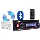 Auto Rádio Som Automotivo MP3 CD / SD Card / Bluetooth / Aux / USB Com Controle Remoto Roadstar - RS3760BR