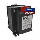 Auto Transformador 5000VA Fiolux Bivolt c/ Tomada Bipolar - KF Transformadores