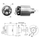 Automático de partida astra sedan vectra zafira calibra 2.0 16v 2339303206, 90487704 código