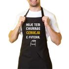 Avental Cozinha Churrasqueiro Preto Churras Cerveja Futebol