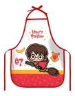 Avental Infantil Escolar Harry Potter Gryffindor - Branco - DAC