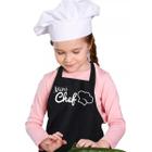 Avental Infantil Vida Pratika Mini Chef Preto