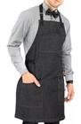 Avental Jeans Preto Professional Bolsos Extras Chef Garçom Bar - JSM WASKA