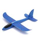 Avião Aeromodelo Planador Espuma 48cm Varias Cores - Azul