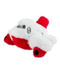 Avião Branco Vermelho 28Cm - Pelúcia