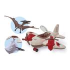 Avião de Brinquedo Dino Flying Com Dinossauro e Rede de Caça