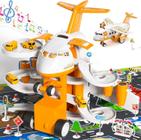 Avião de brinquedo TEMI Kids Transport Plane com carros de corrida