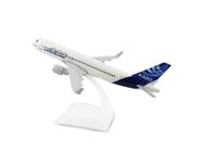 Avião Miniatura de Metal Airbus A320 em Escala 1:400 Colecionável Com Base em Acrílico Decoração de Mesa