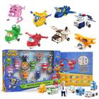 Avião Toy Super Wings Transformer de 5 cm, 15 pacotes de 3 a 5 anos