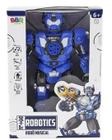 Azul Batle Robotics Com Controle Musical - Bbr Toys