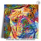 Azulejo Decorativo - Bulldog no Impressionismo