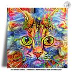 Azulejo Decorativo - Gato no Impressionismo - Modelo 2