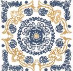 Azulejos Colonial Português de porcelana decorativos colonial português kit com 12 peças