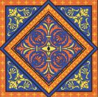 Azulejos Decorativos Mandala Bay kit com 12 peças