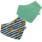 Babador Bandana atoalhado para bebê Slim menino e menina kit 2 peças - CRIVALE