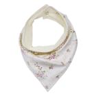 Babador Bandana para Bebê - Floral Rosa - Laura Baby