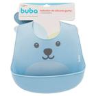 Babador Bebê Silicone Com Pega Migalhas Gumy Azul Buba