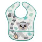 Babador De Plastico Com Bolso Pega Migalhas Ajustável E Impermeável Animal Fun Buba - Buba Baby