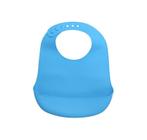 Babador De Silicone Com Bolso - Azul - Hauskraft