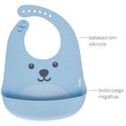 Babador de Silicone com Pega Migalhas Gumy - Azul - Buba - Buba Baby