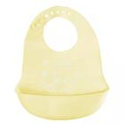 Babador Infantil De Silicone Cata Migalhas Amarelo - Unyhome