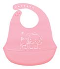 Babador Infantil de Silicone Fratelli Rosa