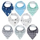 Babadores de Algodão Orgânico KiddyStar para Bebês - Presentes GOTS