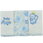 Babete bebê anjo - 32x32cm - 3 unidades 3778 - minasrey