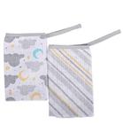 Babete felpa com prendedor de chupeta - baby nice - 27x30cm - 2 unidades  346314 - minasrey 