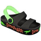 Babuche Infantil Dinossauro Leve Sandalia Chinelo LueLua Neon Colorida