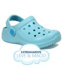 Babuche sandália cloggis sky blue azul infantil menino criança babuch