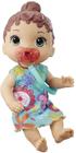 Baby Alive Baby Lil Sounds: Interactive Brown Hair Baby Doll for Girls &amp Boys Ages 3 &amp Up, Faz 10 Efeitos sonoros, incluindo risos, gritos, boneca de bebê com chupeta