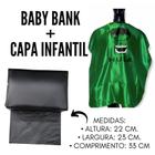 Baby Bank Infantil Barbearia + Capa De Cortes De Cetim Zíper