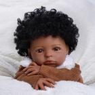 Baby Doll BABESIDE Lifelike Reborn Black Girl 50 cm com roupas