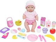 Baby Doll JC Toys La Newborn Nursery 12 polegadas com conjunto de 25 peças